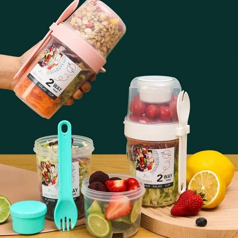 Baby Food Warmer - Cangkir Salad Portabel, Cangkir Sarapan, Wadah