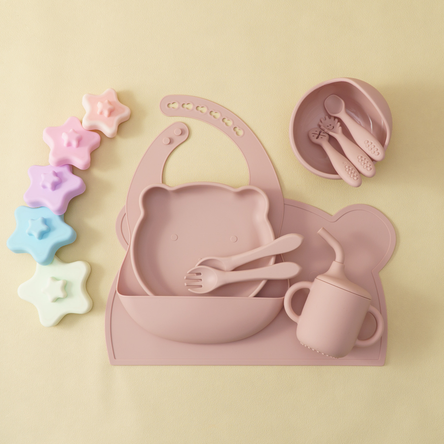 8 buah silikon makan bayi Set  - Baby Food Jars With Lids ulasan dan harga