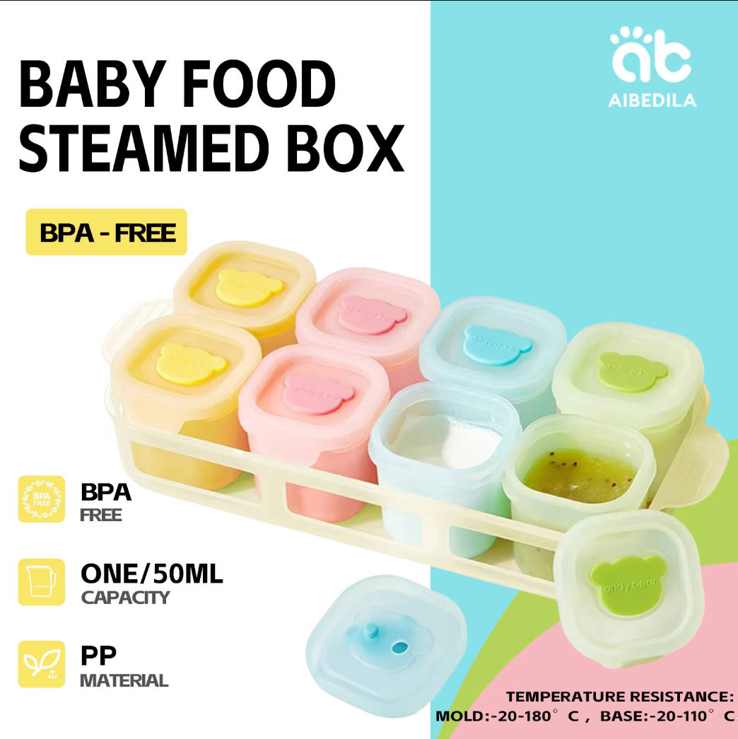 AIBEDILA Baki Silikon untuk Ma - Baby Food Jars With Lids ulasan dan harga